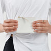 MINI POUCH, WHITE, ECO OLIVE LEATHER, MADE IN GERMANY, LOCAL PRODUCTION, EARLY