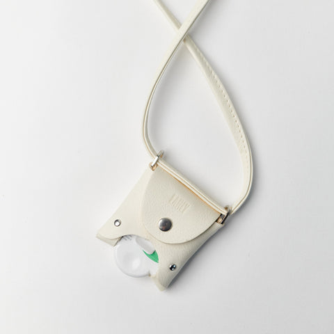 HEALY LANYARD | ECO LEATHER | CREAM WHITE