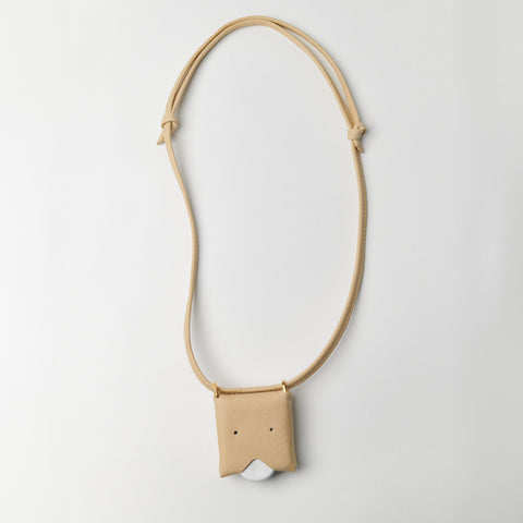 HEALY LANYARD | ECO LEATHER | SAND BEIGE