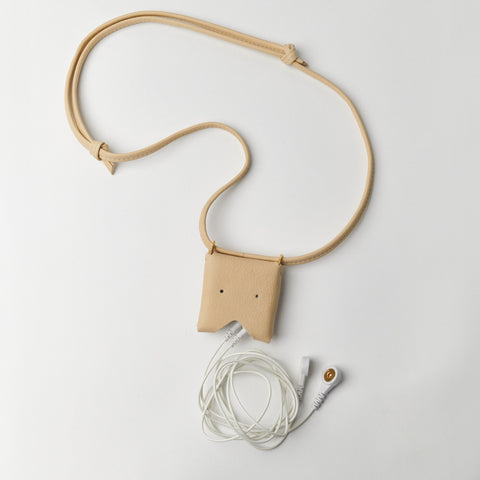 HEALY LANYARD | ECO LEATHER | SAND BEIGE