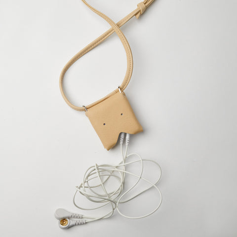 HEALY LANYARD | ECO LEATHER | SAND BEIGE