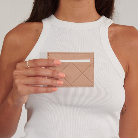 CARD CASE | ROSEBEIGE RHOMBOID
