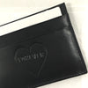 CARD CASE | BLACK HEART & STRIPES MESSAGE