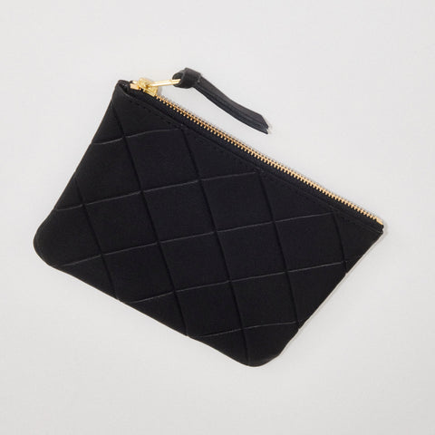 MIDDLE POUCH | BLACK RHOMBOID