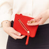 2zip wallet, eco edition, eco nappa, red, early 