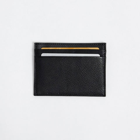 CARD CASE, THIS IS EARLY, CARD HOLDER, MADE IN GERMANY, ECO LEATHER, OLIVE TANNED LEATHER, BLACK 