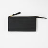 FINE PURSE, wallet, BLACK, handmade stripe embossment, local production, ECO EDITION, Olive tanned leather, MADE IN GERMANY, EARLY