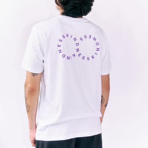 Kindness T-shirt wht/prpl, EARLY STUDIO