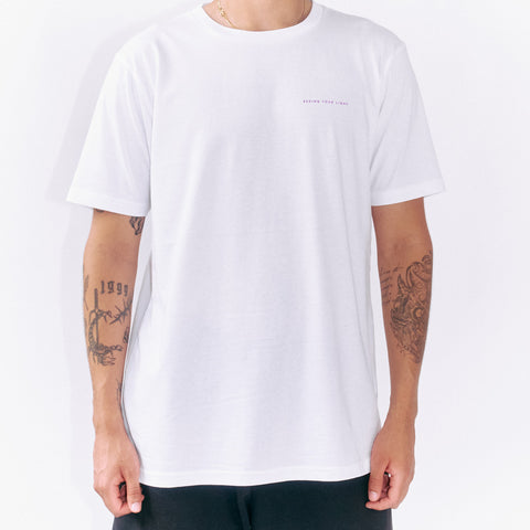 Kindness T-shirt wht/prpl, EARLY STUDIO