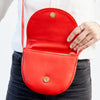 EARLY, LITTLE ONE, SHOULDER BAG, RED, MADE IN GERMANY, OLIVE TANNED LEATHER, RED, SUSTAINABLE DESIGN, FAIR FASHION, ECO LEATHER