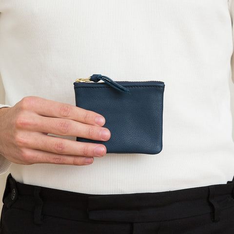 mini pouch, ocean blue, eco edition, eco nappa, early