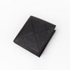 M WALLET, THIS IS EARLY, MADE IN GERMANY, EMBOSSED LEATHER, RHOMBOID, BLACK