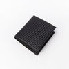 M WALLET, THIS IS EARLY, MADE IN GERMANY, EMBOSSED LEATHER, STRIPED, BLACK