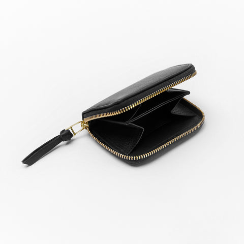 PETIT WALLET, EARLY, MADE IN GERMANY, LEATHERGOODS, SUSTAINABLE DESIGN, BLACK, ZIPPER WALLET